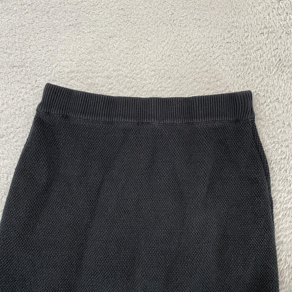 Alo Tennis Knit Skort Womens XS Black Striped Hem Lined Shorts Tennis Preppy - Picture 10 of 14